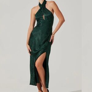 Marissa Halter Neck Midi Dress